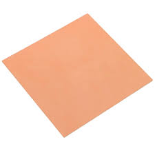 Placa de fenolite cobreada 10x10 cm face simples